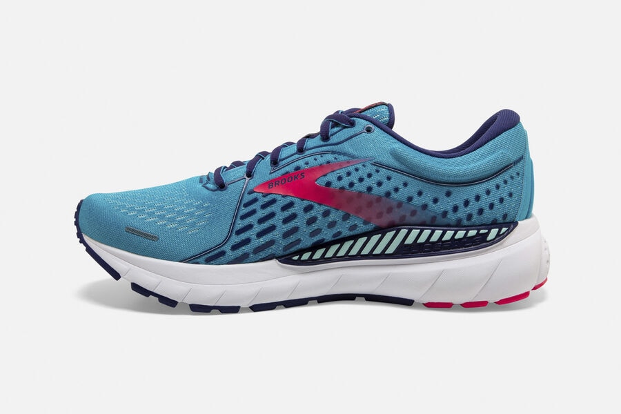 Brooks Adrenaline Gts 21 Road Loopschoenen Dames - Blauw/Roze - 578239NVX